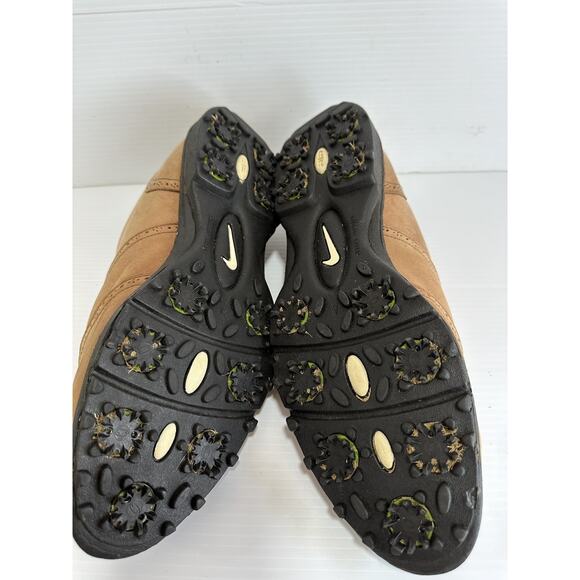 Nike Zoom Air Kempshall Last Brown Leather Golf Shoes Mens Size 15 - Picture 5 of 10